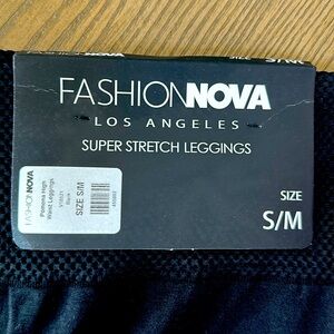 Black leggings with slits